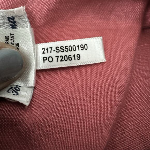 Tommy Bahama St. Lucia Linen-Blend Split-Shoulder Large Dress Pink Swim Cover-Up - Picture 5 of 6